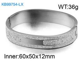 Stainless Steel Stone Bangle