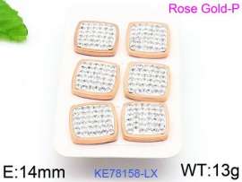 Stainless Steel Stone&Crystal Earring