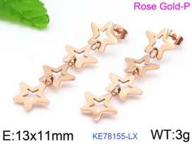 SS Rose Gold-Plating Earring
