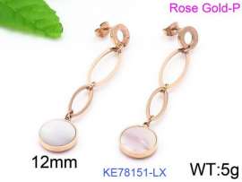 SS Rose Gold-Plating Earring