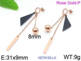 SS Rose Gold-Plating Earring