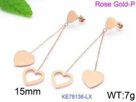 SS Rose Gold-Plating Earring