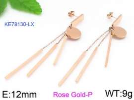 SS Rose Gold-Plating Earring