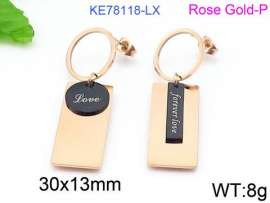 SS Rose Gold-Plating Earring