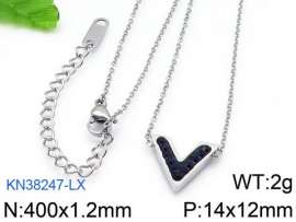 Stainless Steel Stone Necklace