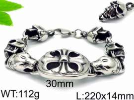 Stainless Skull Bracelet