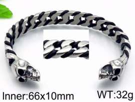 Stainless Skull Bangle