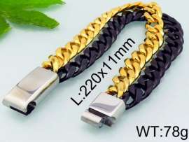 Stainless Steel Black-plating Bracelet
