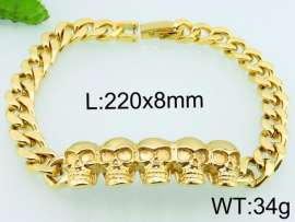 Stainless Skull Bracelet