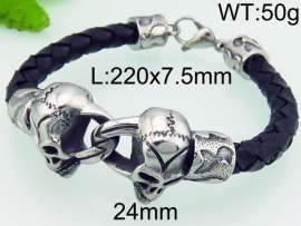 Stainless Skull Bracelet