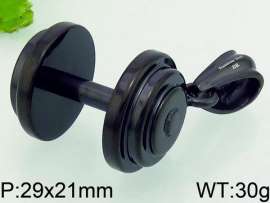 Stainless Steel Black-plating Pendant