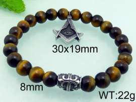 Stainless Steel Stone Bracelet