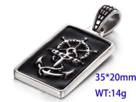 Stainless Steel Black-plating Pendant