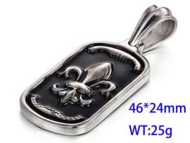 Stainless Steel Black-plating Pendant