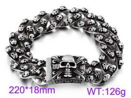 Stainless Skull Bracelet