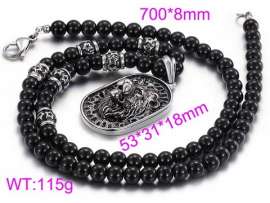 Stainless Steel Black-plating Necklace