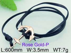 Stainless Steel Leather Bracelet