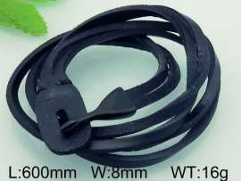 Stainless Steel Leather Bracelet