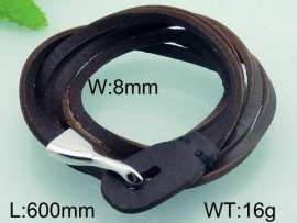 Stainless Steel Leather Bracelet