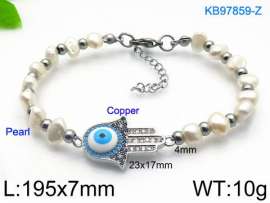 Stainless Steel with Copper Bracelet