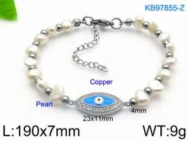 Stainless Steel with Copper Bracelet