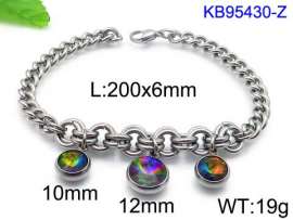 Stainless Steel Stone Bracelet