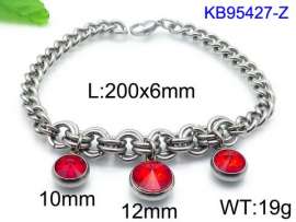 Stainless Steel Stone Bracelet