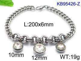 Stainless Steel Stone Bracelet