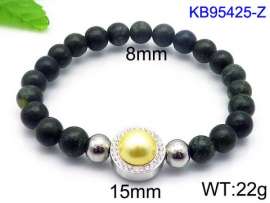 Stainless Steel Stone Bracelet