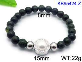 Stainless Steel Stone Bracelet