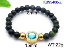 Stainless Steel Stone Bracelet