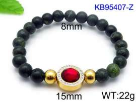 Stainless Steel Stone Bracelet
