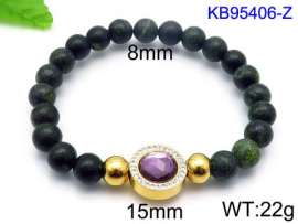 Stainless Steel Stone Bracelet
