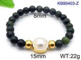 Stainless Steel Stone Bracelet