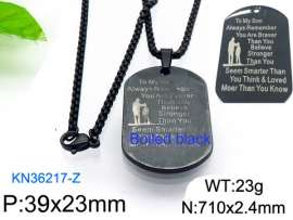 Stainless Steel Black-plating Necklace