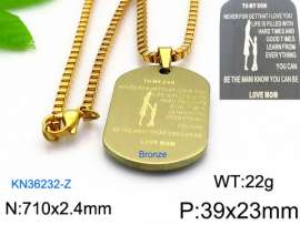 SS Gold-Plating Necklace