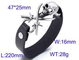 Stainless Skull Bracelet