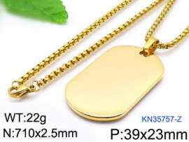 SS Gold-Plating Necklace