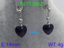 Stainless Steel Stone&Crystal Earring
