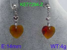 Stainless Steel Stone&Crystal Earring