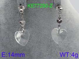 Stainless Steel Stone&Crystal Earring