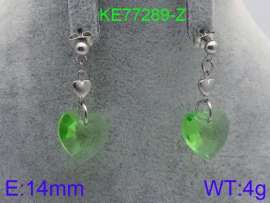 Stainless Steel Stone&Crystal Earring