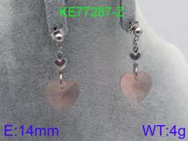 Stainless Steel Stone&Crystal Earring