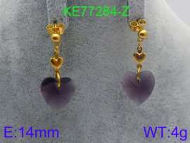 Stainless Steel Stone&Crystal Earring