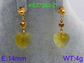 Stainless Steel Stone&Crystal Earring