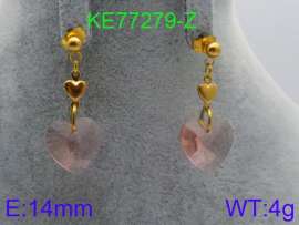 Stainless Steel Stone&Crystal Earring