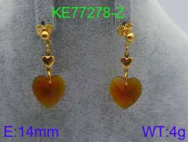 Stainless Steel Stone&Crystal Earring