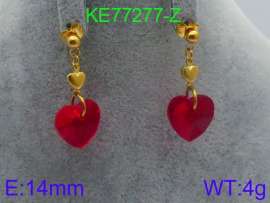 Stainless Steel Stone&Crystal Earring