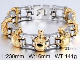 Stainless Skull Bracelet