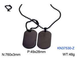 Stainless Steel Black-plating Necklace